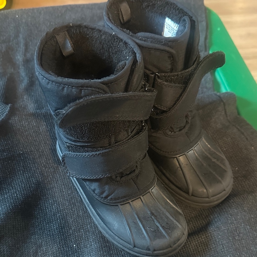 Black Kids Winter Boots